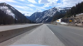 Merritt City to Hope Town - British Columbia, Canada - Driving on the Coquihalla Highway.