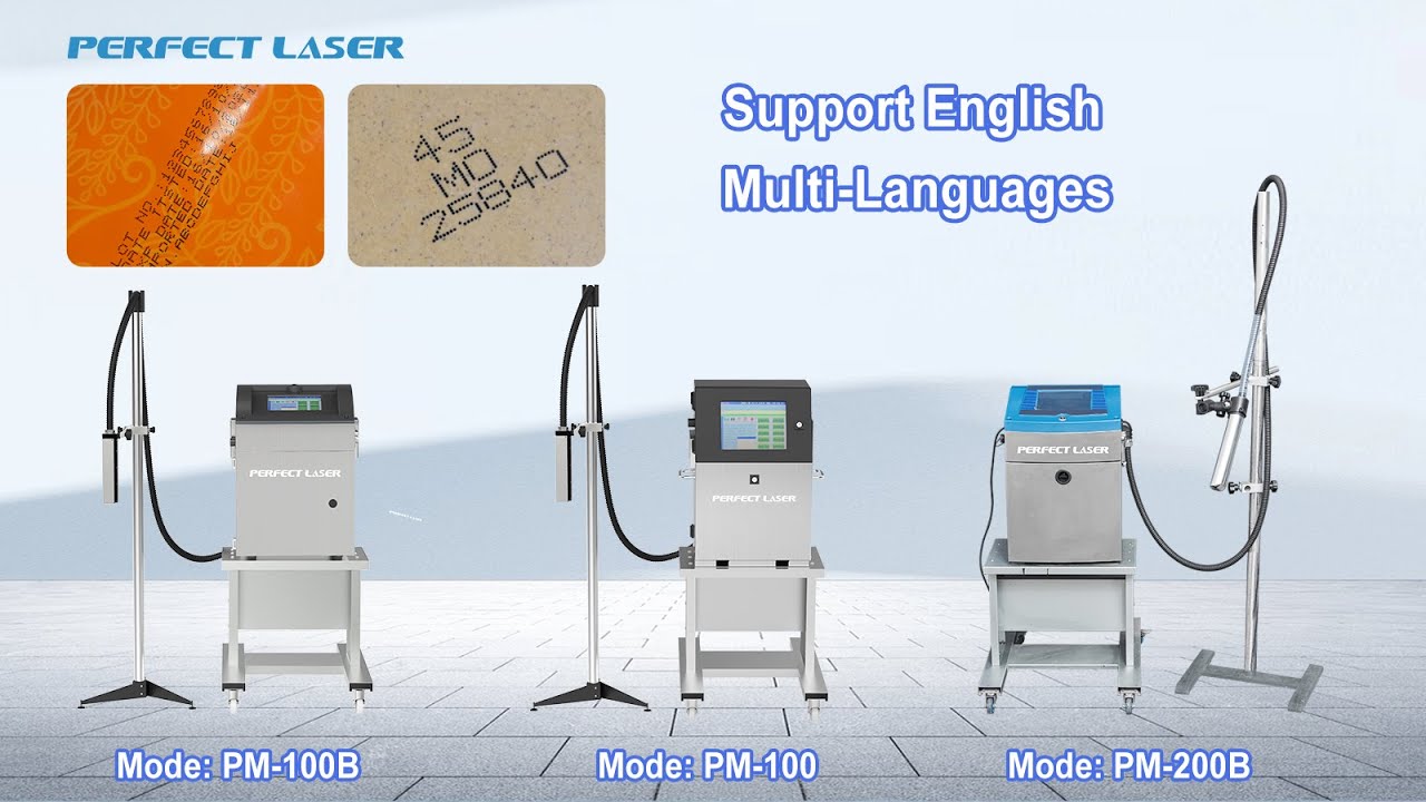 Perfect Laser A variety of small character inkjet machine video