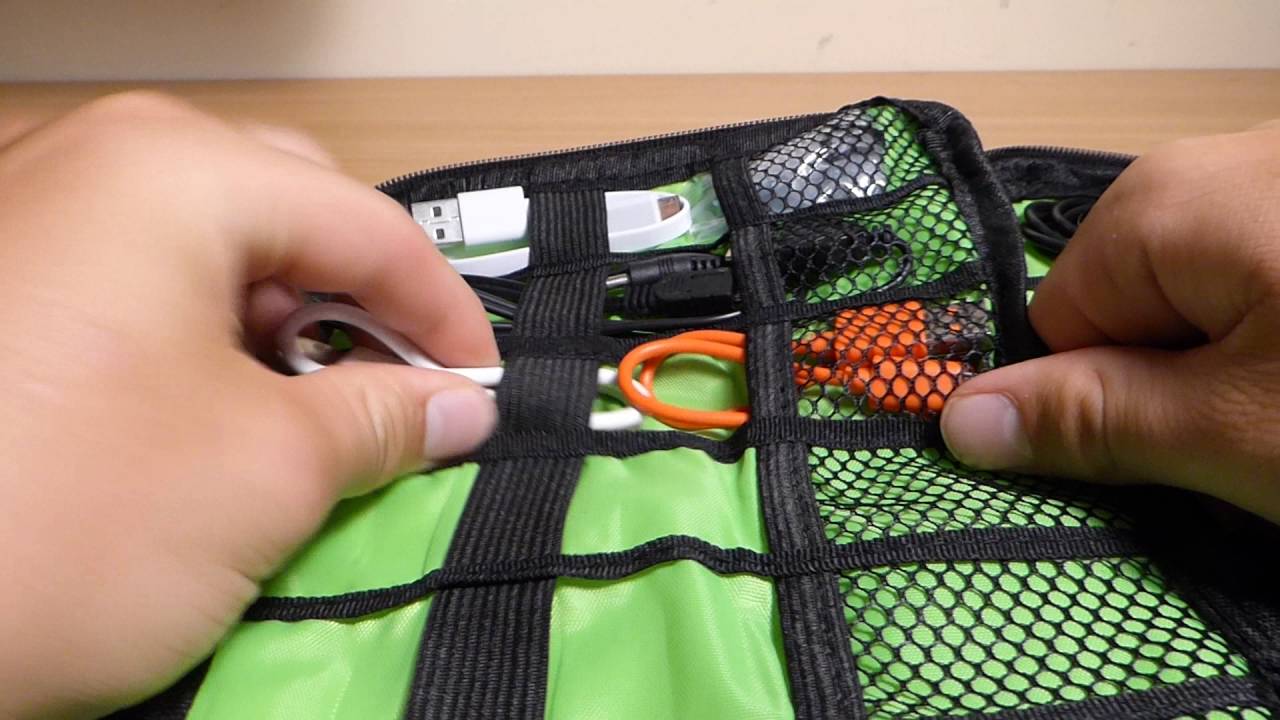 Digital Accessories Storage Pouch Case Travel Organizer Bag Black YouTube