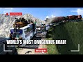 Driving Kamaz on the World’s Most Dangerous Road! | Hauling 2 Heavy Machinery Containers | ETS2 LIVE