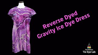 Tie-Dye Designs:  Reverse Dyed Dress [That I Gravity Ice Dyed]