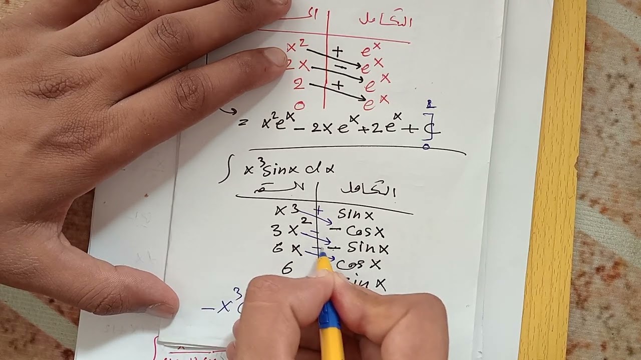 شرح التكامل باستخدام جدول التكاملات | أسهل طريقة لطلاب الجامعات مع أمثلة مفصلة