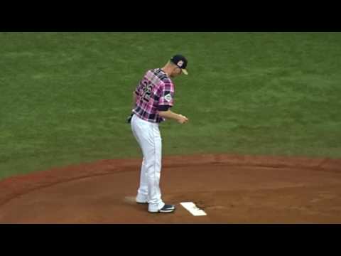 2016.06.12 オリックス - 横浜DeNA  ディクソン 山口 投球練習