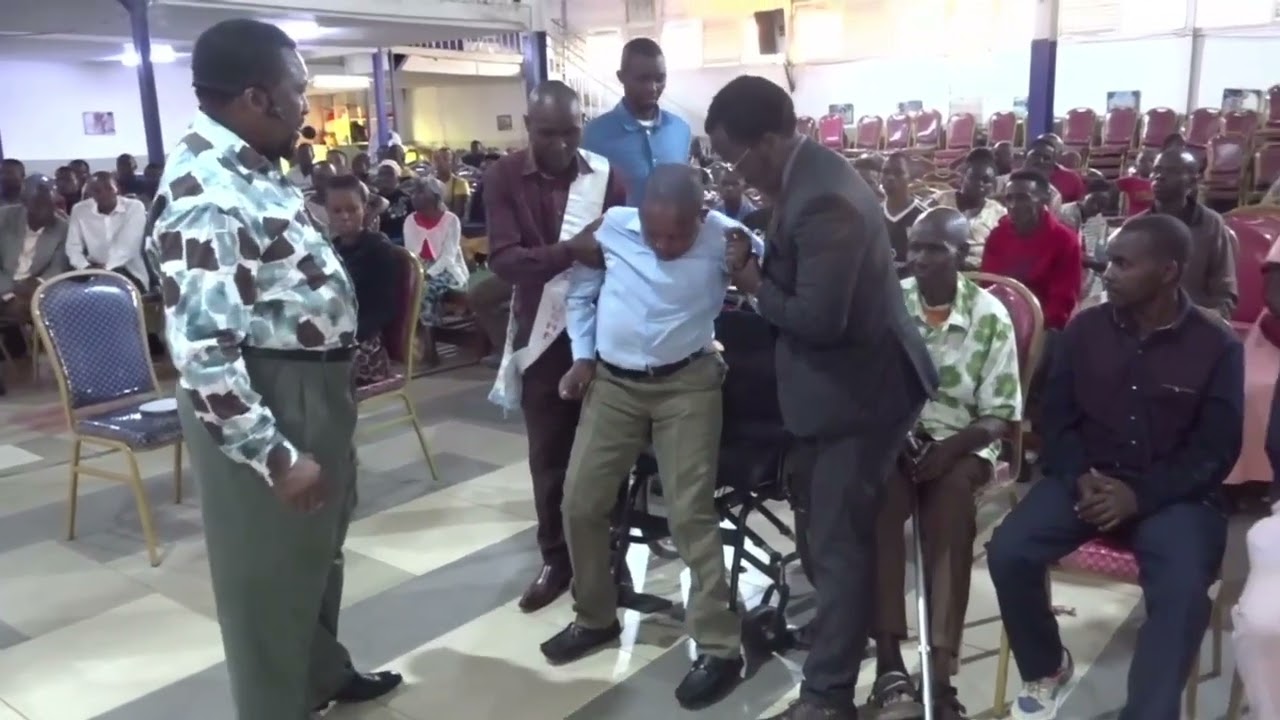 Miracle of a young man on wheelchair