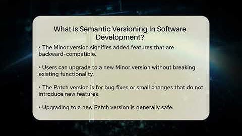 What Is Semantic Versioning In Software Development? - Next LVL Programming