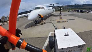 Ramp Agent POV: Arrival and securing of an aircraft #aviation #airport #ramplife #safetyfirst 