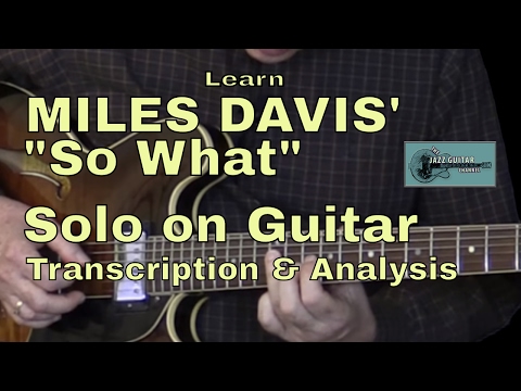 Learn Miles Davis "So What" Solo for Guitar