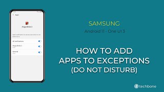 How to Add an App to Exceptions (Do not disturb) - Samsung [Android 11 - One UI 3] screenshot 4