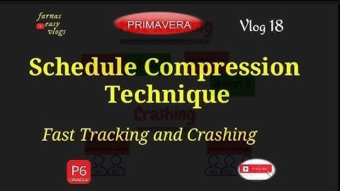 Schedule Compression Technique:Fast tracking and Crashing in Primavera P6.