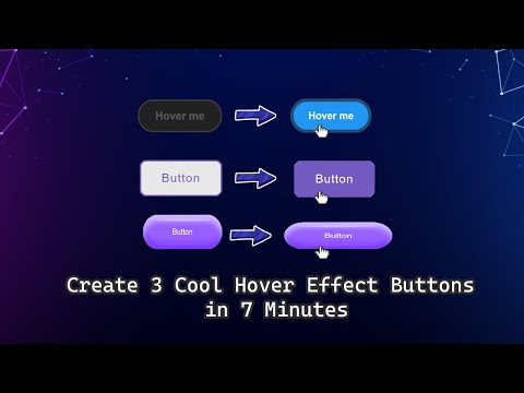 3 Cool Hover Effect Buttons in 7 Minutes | HTML & CSS Beginner Tutorial