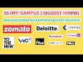 15 URGENT JOBS for Freshers &amp; Experience | Any Graduate | MASS HIRING