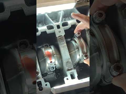 King bearings & Manley TRI-beams on a WPC crank #n55 #bmw335i  #enginebuild  #bmwmotorsport