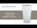 Access upper door over door cabinet assembly  access by cabinet joint  modern frameless cabinets