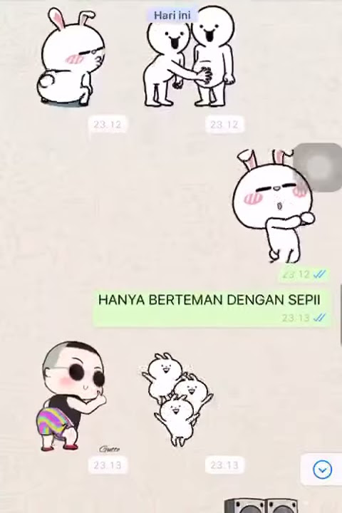 STATUS WHATSAPP LUCU DANGDUT STICKER JOGET NGAKAK