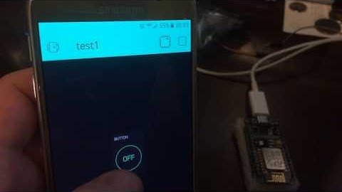 The beginning of my home automation project with NodeMCU and Blynk
