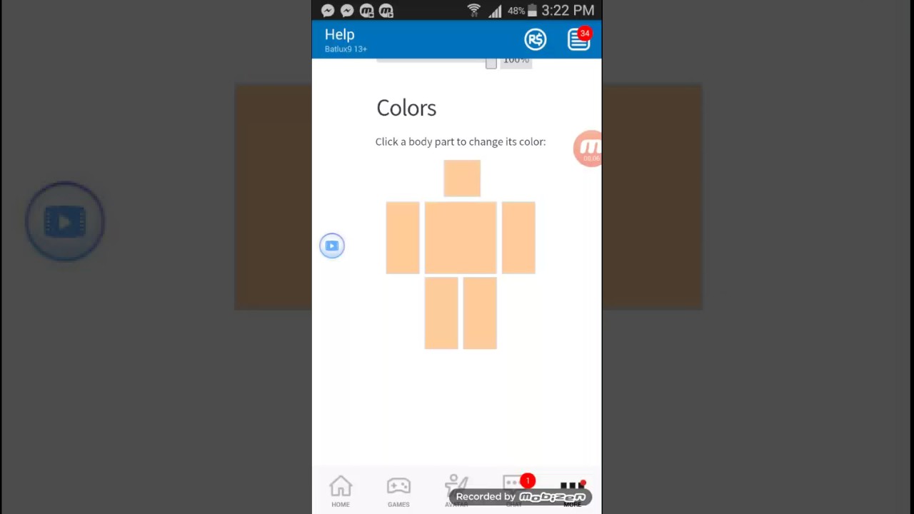 How To Change Skin Color In Roblox On Android Eazy And Quick Youtube
