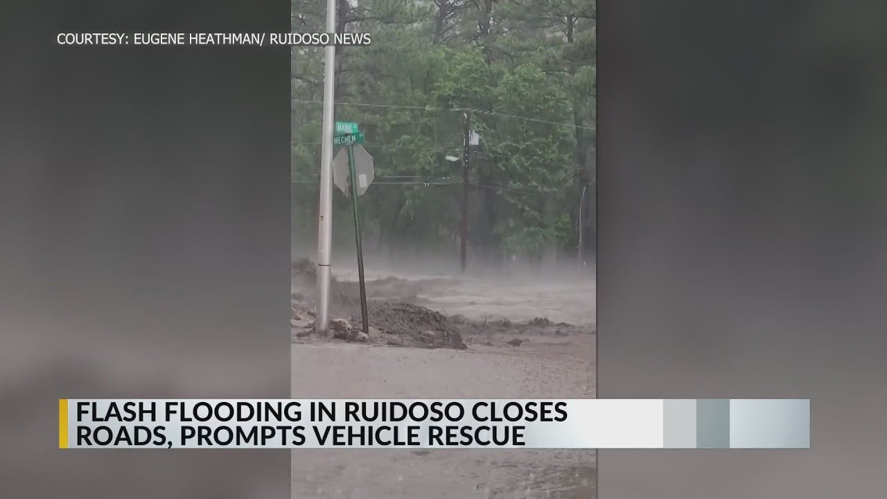 Ruidoso roads reopen following flooding - YouTube