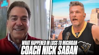 Coach Saban Breaks Down Issues That Lead To Loss To Michigan & Thoughts On FSU Fans Reactions | PMS