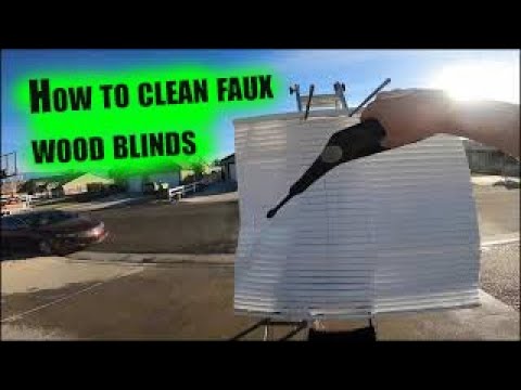 How to clean faux wood blinds