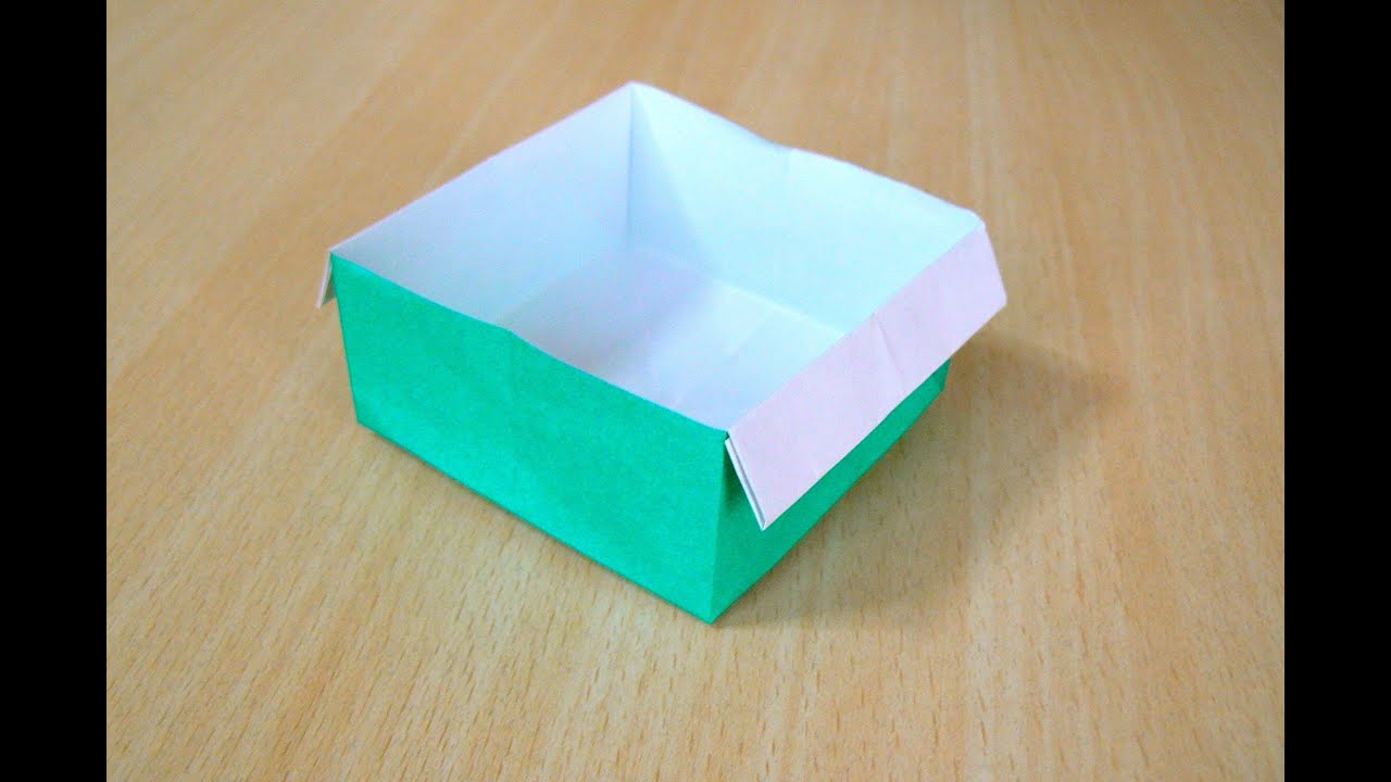 วิธีทำกล่อง origami ศิลปะการพับกระดาษ - YouTube