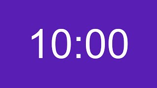 10 Minute Timer [Purple Background]