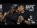 UFC 265: Derrick Lewis vs. Ciryl Gane Press Conference Staredown | MMA Fighting