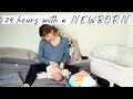 FULL 24 Hours With A Newborn Baby as a First Time Mom