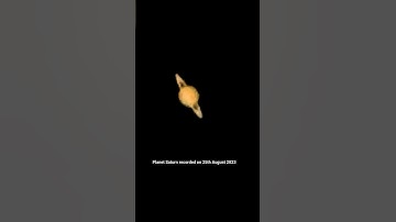 Planet Saturn and its Visible Ring | Real video of planet saturn