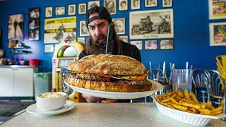 The Godfather Burger Challenge At Mels Diner Canada Pt.4 Beardmeatsfood