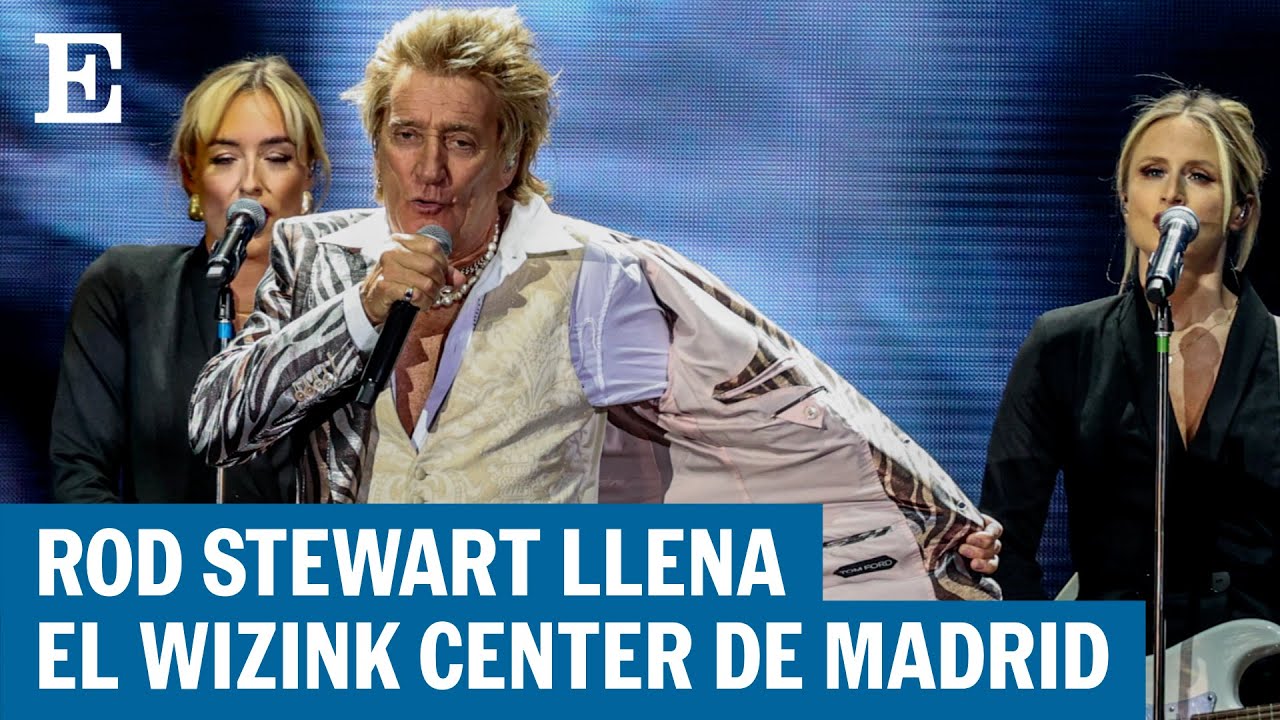 AT HIS 78 YEARS, ROD STEWART OFFERED A ROCK RECITAL AT THE WIZINK