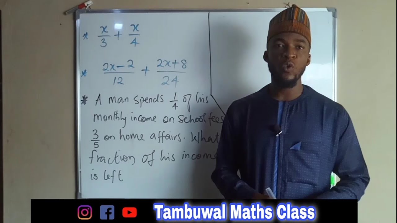 How to Add or Subtract Algebraic Fractions - YouTube