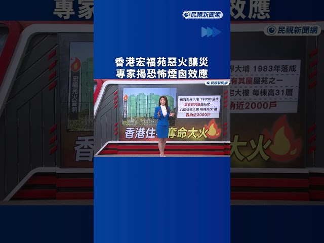 香港宏福苑惡火釀災　專家揭恐怖煙囪效應｜民視新聞｜