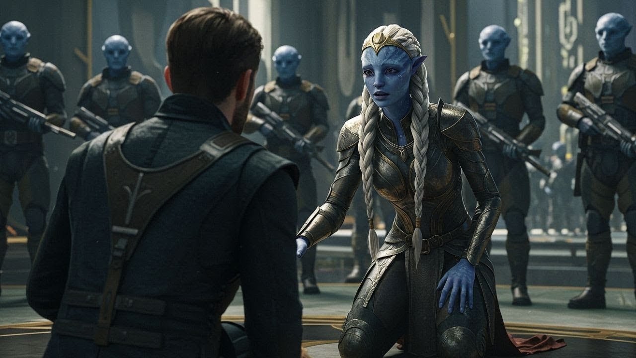 ALS DIE ALIENKÖNIGIN MICH SAH, KNIEETE SIE SOFORT NIEDER — IHRE WORTE RAUBTEN DEN ATEM