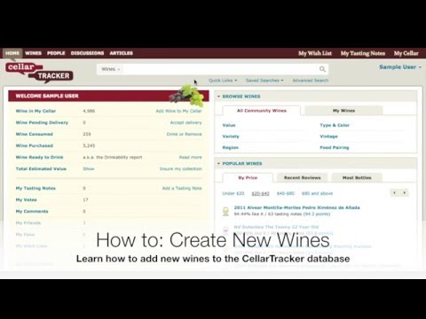 How to: Create a New Wine