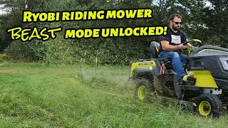 Ryobi riding mower beast mode
