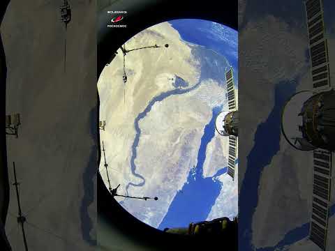 Пролетаем над рекой #Нил #мкс #космос #египет #egypt #iss #space #nile