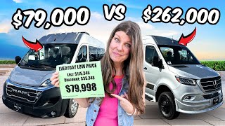 Cheapest Van vs. Most Expensive Van in 2024 (Class B Camper Vans) screenshot 2