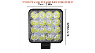 Top 4PCS 48W LED Work Light 9-32V Car Light Bright Off-Road Beam Flood 9000LM IP68 Waterproof screenshot 5