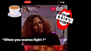iiamraven (from tiktok)argues on Instagram & wants to fight | FULL LIVE , HOT TEA ALERT 🍵.