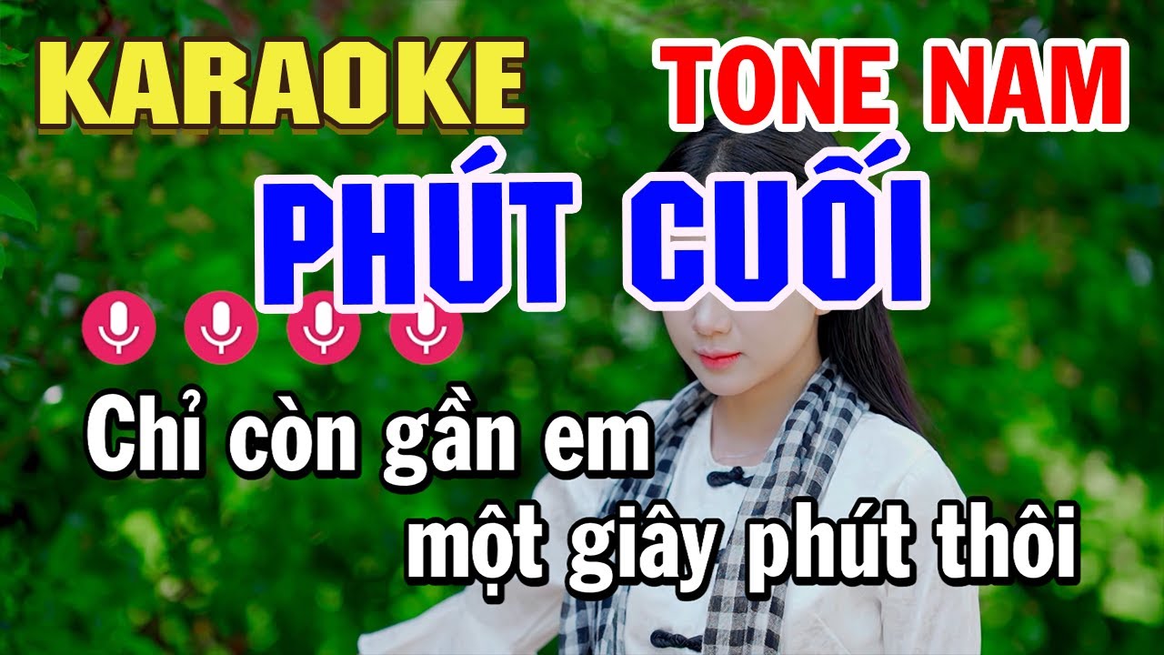 Karaoke Phút Cuối Tone Nam Nhạc Sống Dễ Hát | Karaoke Minh Kha