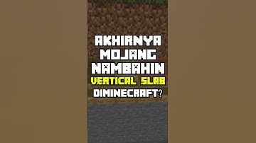 update minecraft vertical slab? #minecraft #shorts