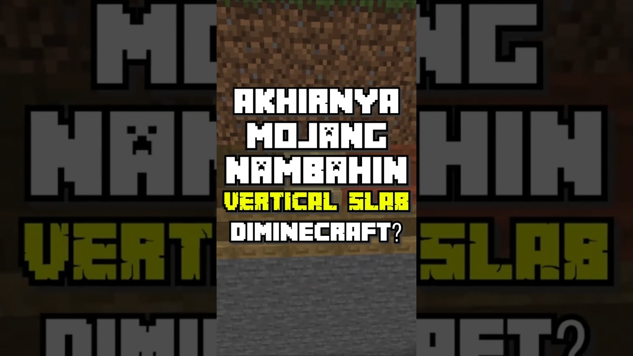 update minecraft vertical slab? 