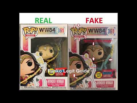 Funko Pop Legit Guide Real Vs Fake: WONDER WOMAN #361 NYCC 2020 – DC WW84