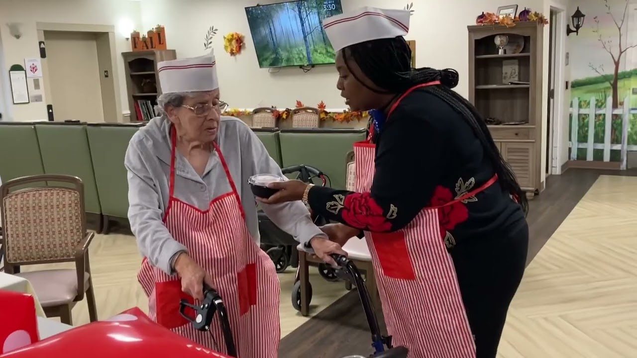 Ice Cream Social with Noor and our Transitional Memory Care Residents