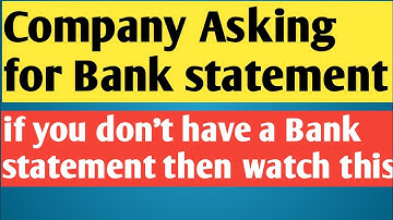 Company Asking for Bank Statement in BGV? How to Handle It Professionally! Bank Statement 2026