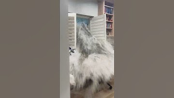 Storm Water Blasts Through Window || ViralHog