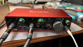 Focusrite Scarlett 2I2 Gen 3 Setup For Cassette Deck Measurement - Generator Oscilloscope