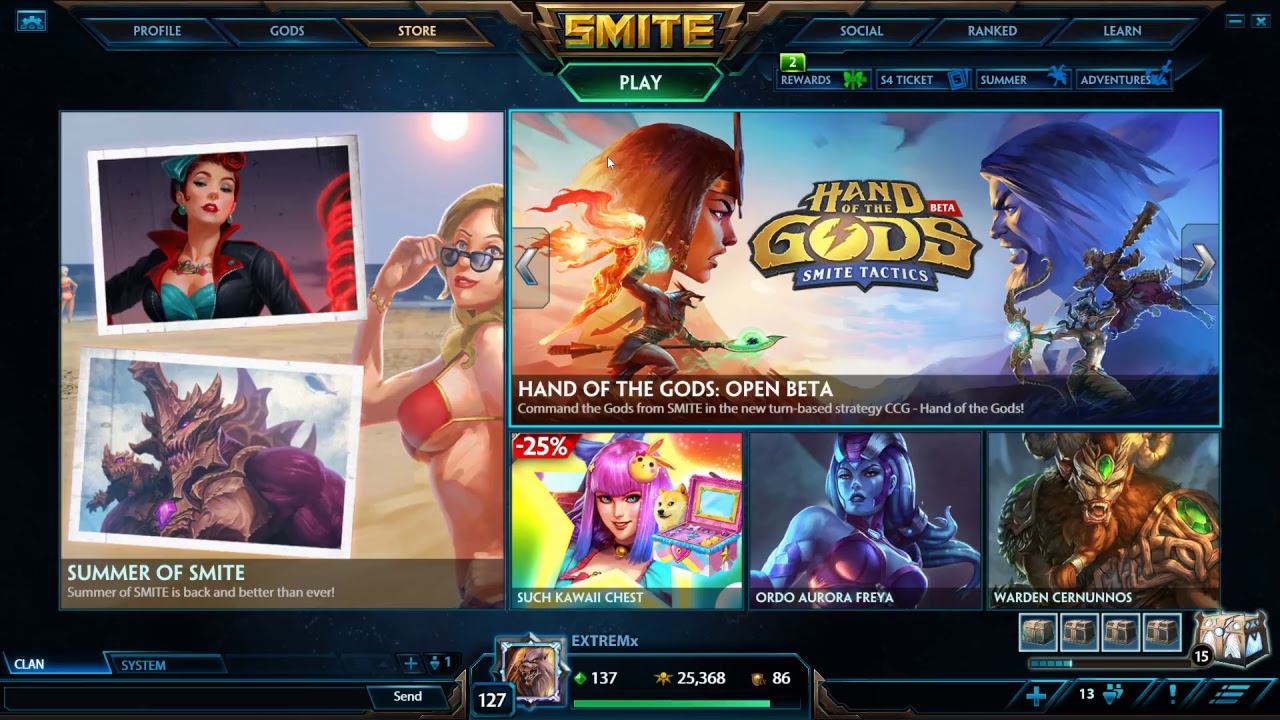 Smite Open 6 chest's