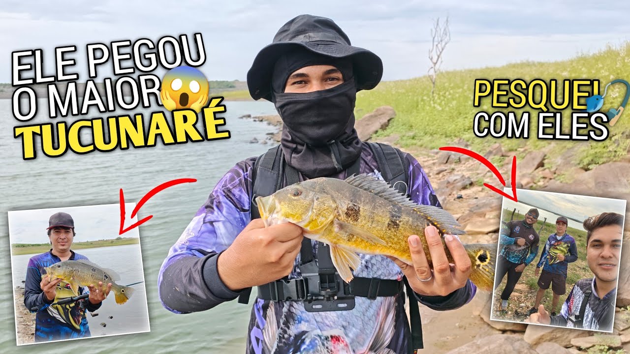 😱 Ele pegou o maior TUCUNARÉ DA PESCARIA | FUI PESCAR MAIS OS PARCEIROS!!! 