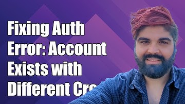 Fixing Firebase Auth Error: Account Exists with Different Credential Issue